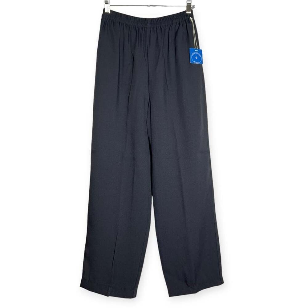 Vintage Easy Pieces Pull-On High Rise Crop Pants SIZE 9/10 Black USA NWT